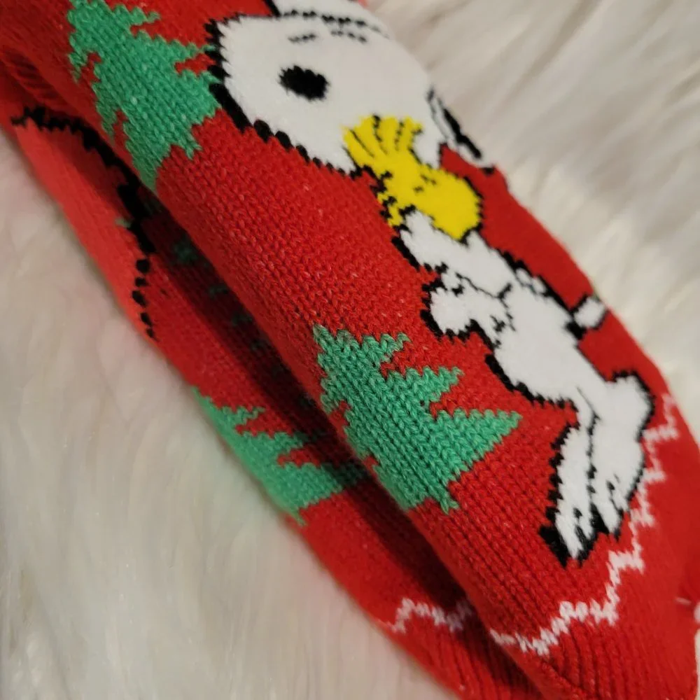 Peanuts Snoopy & Woodstock Christmas Slipper Socks